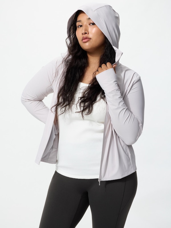 Ultra Stretch AIRism UV Protection Full-Zip Hoodie - Image 4